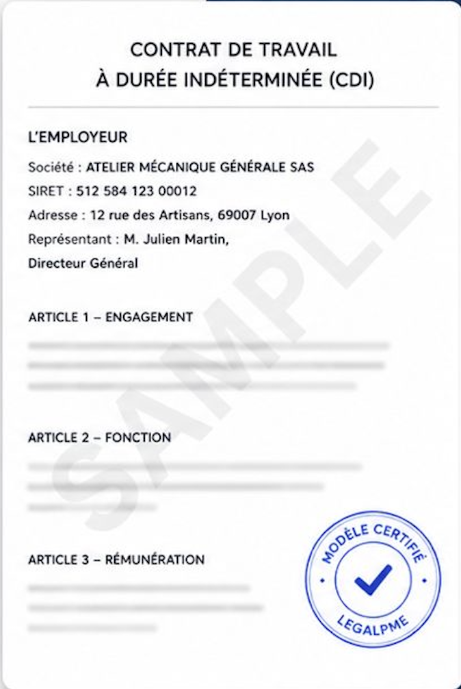 Exemple de fiche entreprise